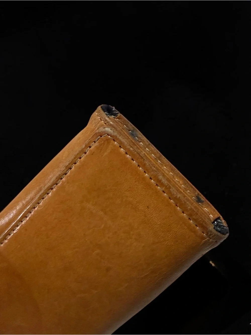 Vintage Blue Magic London Brown Leather Wallet Heritage Quiet Luxury